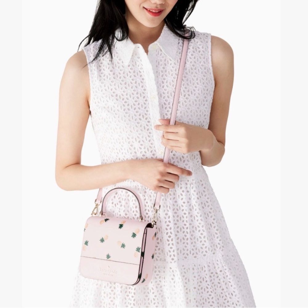 Kate Spade Staci Square Pineapple Crossbody Bag - Picture 8 of 8